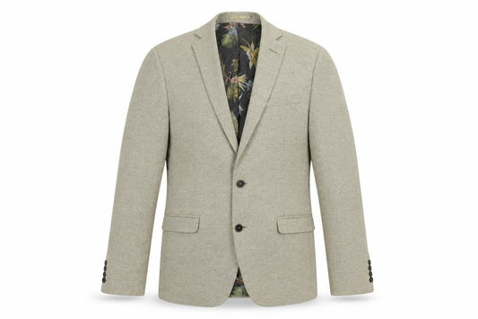 Limehaus Mens Beige Wool Jacket Blazer Size 40 Regular