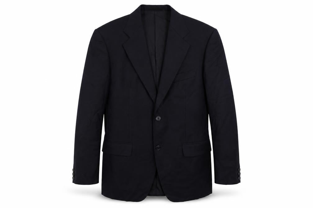 SIDI Mens Blue Wool Jacket Suit Jacket Size 36 Regular
