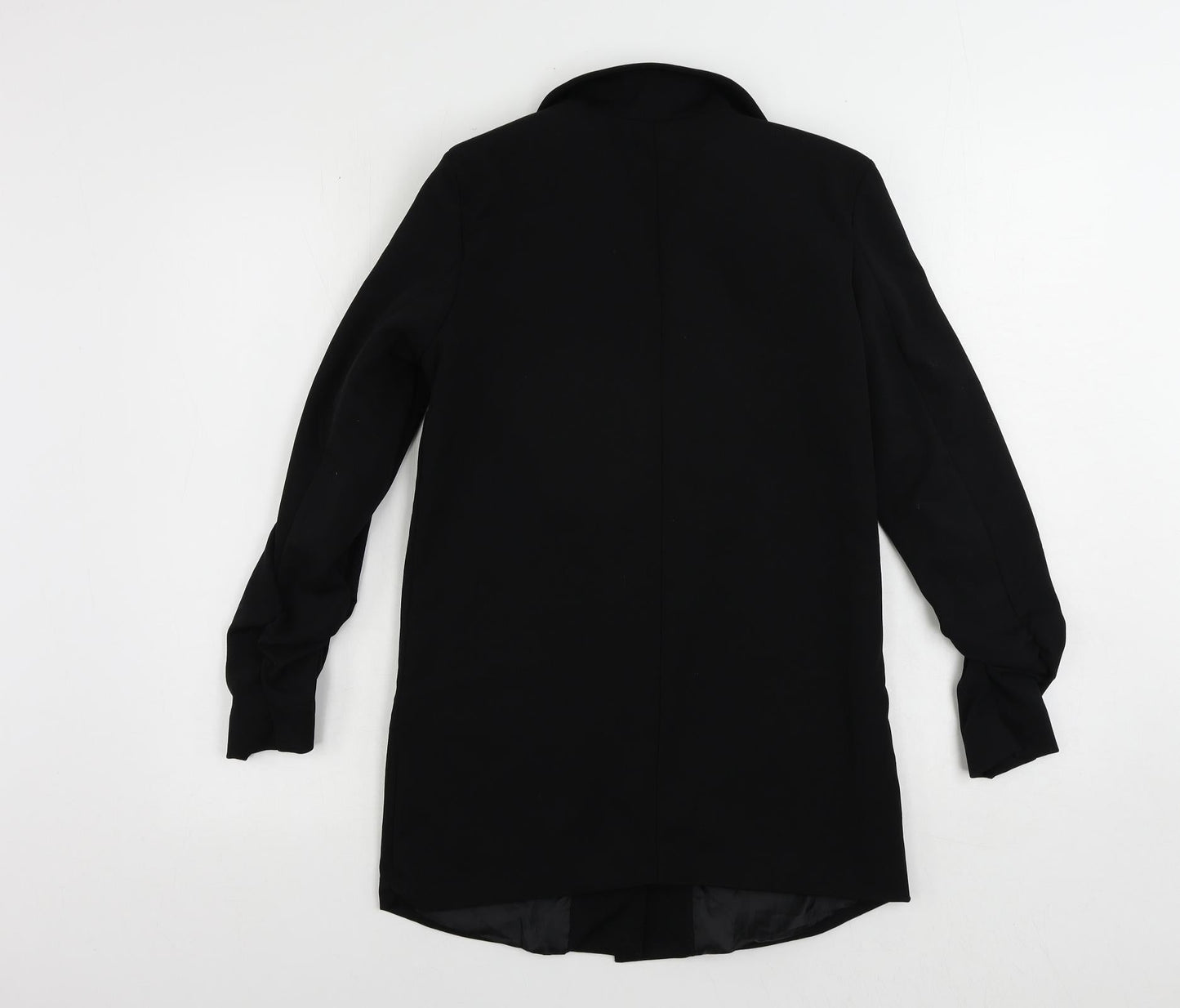 Boohoo Womens Black Jacket Blazer Size 6 Button