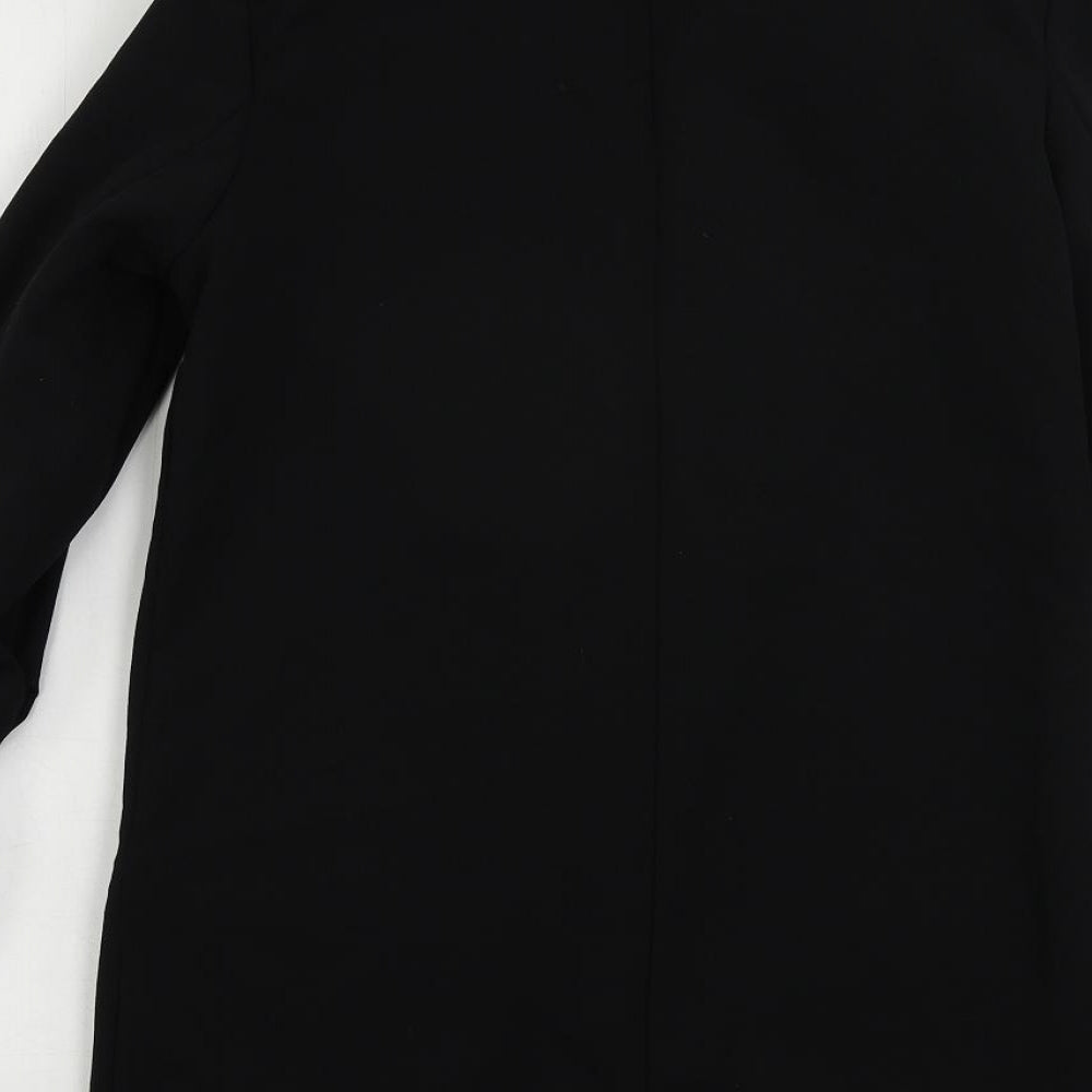 Boohoo Womens Black Jacket Blazer Size 6 Button