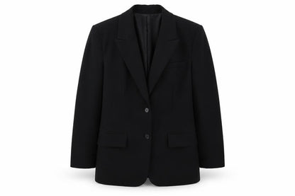 Zara Womens Black Striped Jacket Blazer Size M Button