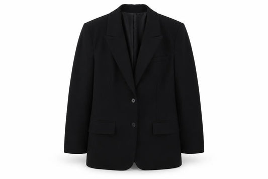 Zara Womens Black Striped Jacket Blazer Size M Button