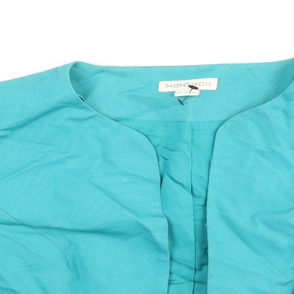 Monsoon Womens Blue Jacket Size 12