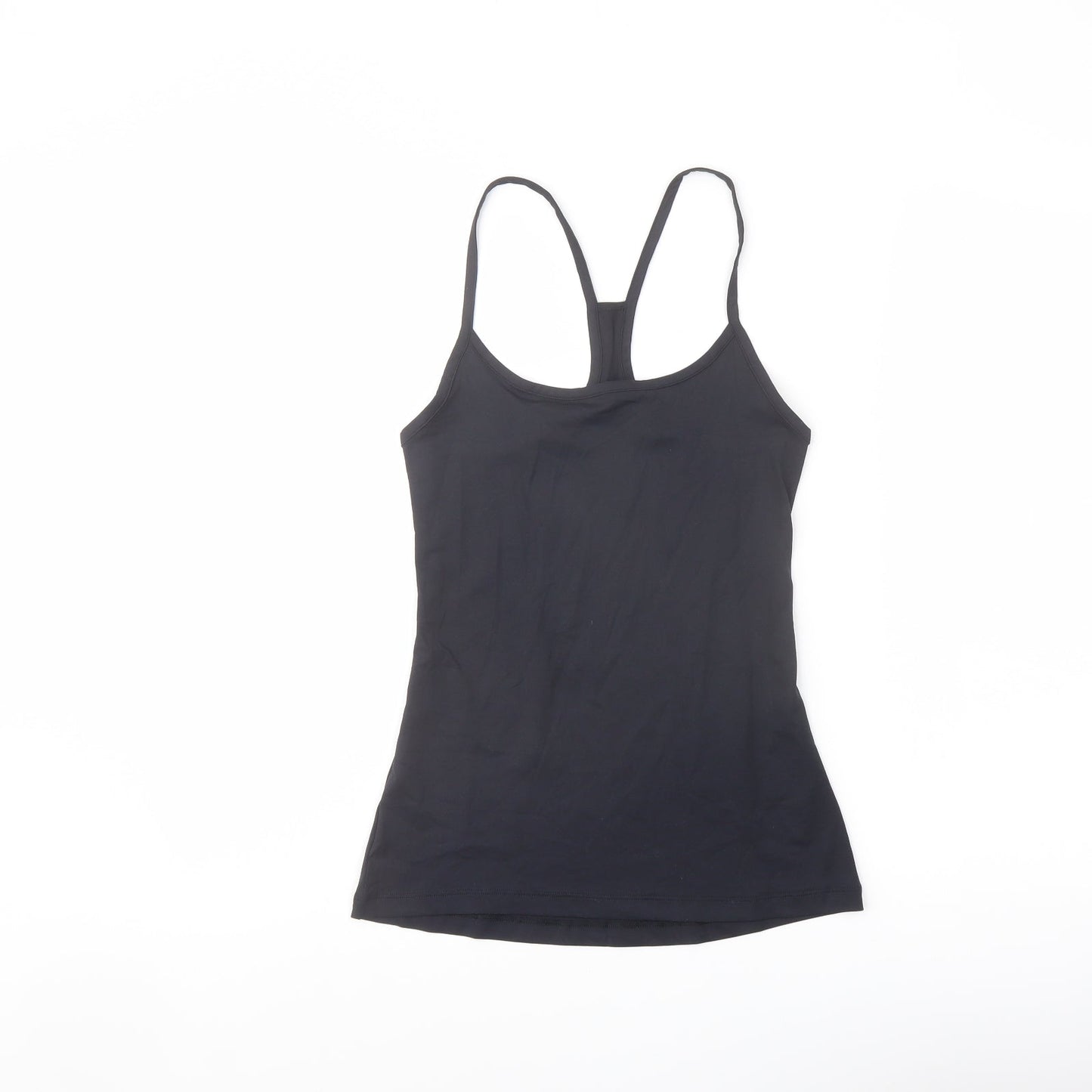Good Moove Womens Blue Polyester Basic Tank Size 6 Round Neck Pullover