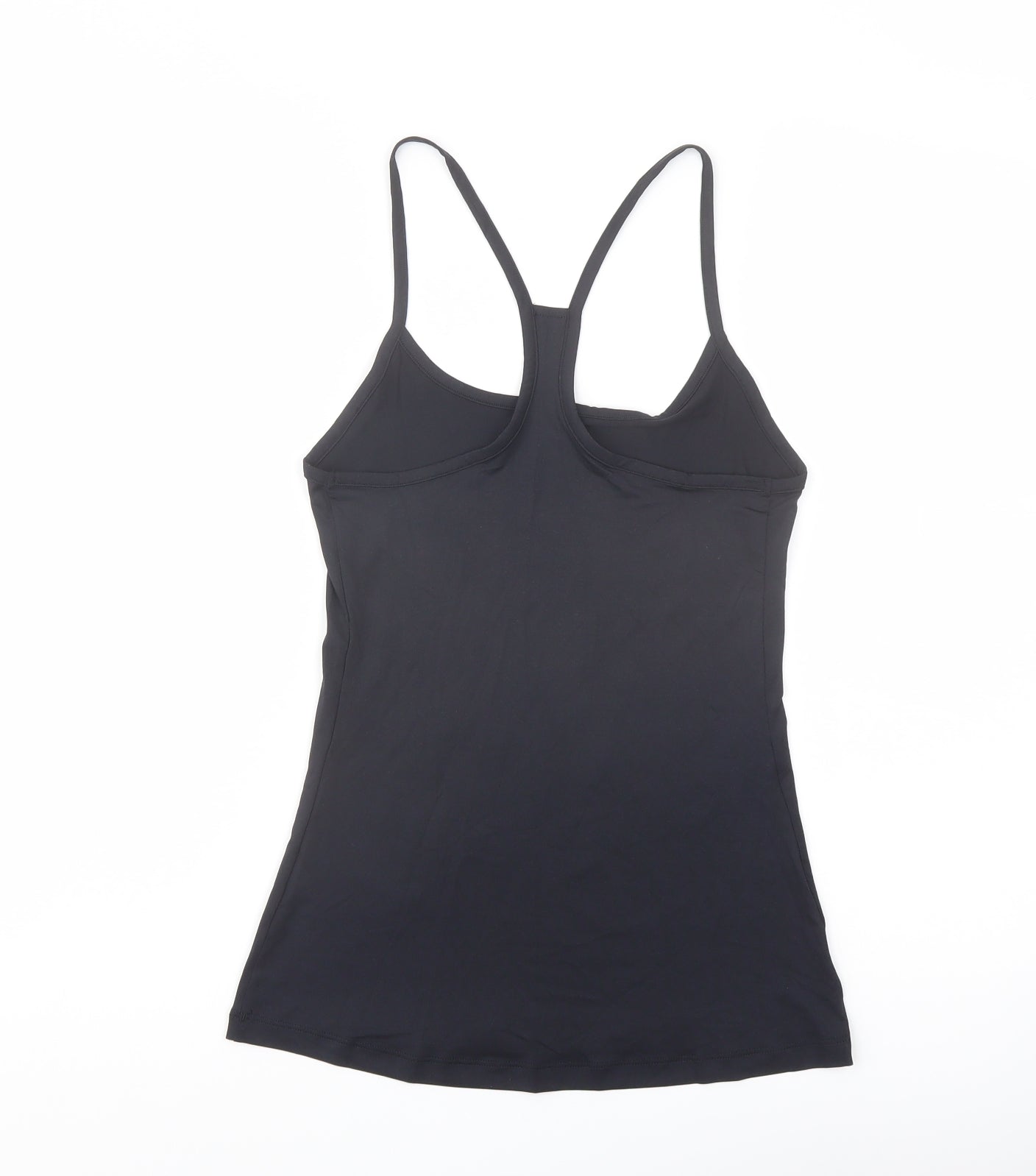 Good Moove Womens Blue Polyester Basic Tank Size 6 Round Neck Pullover
