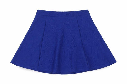 River Island Womens Blue Geometric Polyester Flare Skirt Size 10