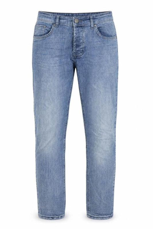 Denim & Co. Mens Blue Cotton Straight Jeans Size 30 in L32 in Slim Button - Pockets