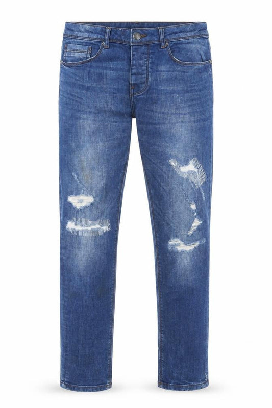 Denim & Co. Mens Blue Cotton Skinny Jeans Size 30 in L32 in Regular Zip - Pockets