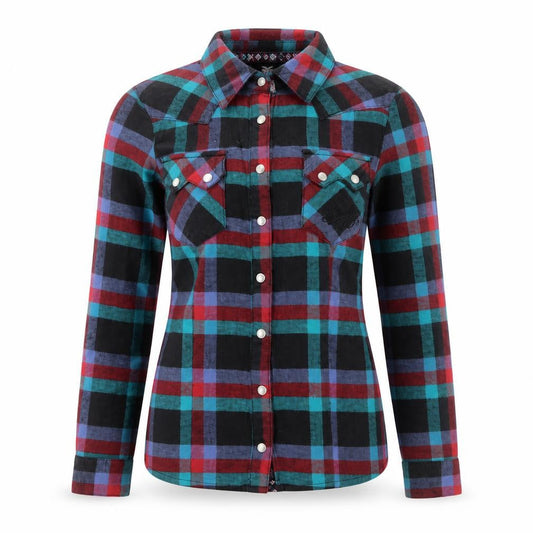 Fenchurch Womens Multicoloured Plaid Cotton Basic Button-Up Size 2XS Collared - Logo, Embroided