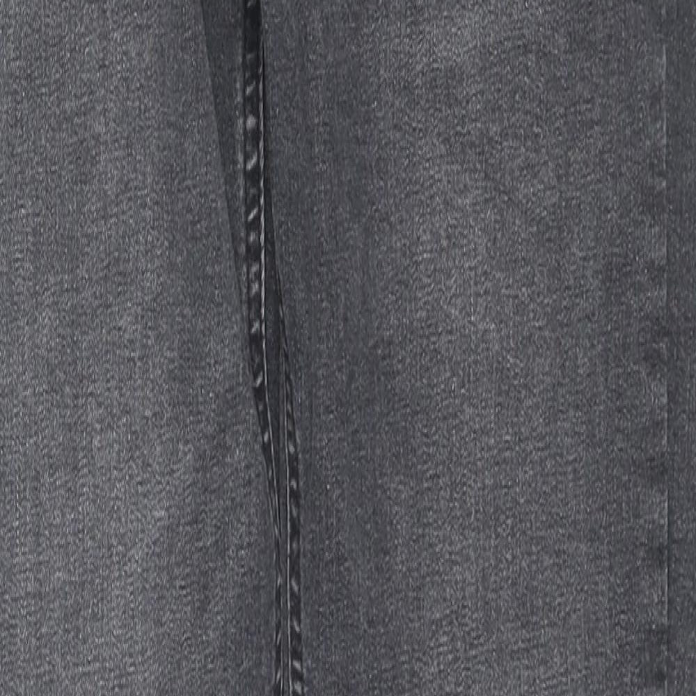 Topshop Womens Black Cotton Skinny Jeans Size 28 in L32 in Regular Zip
