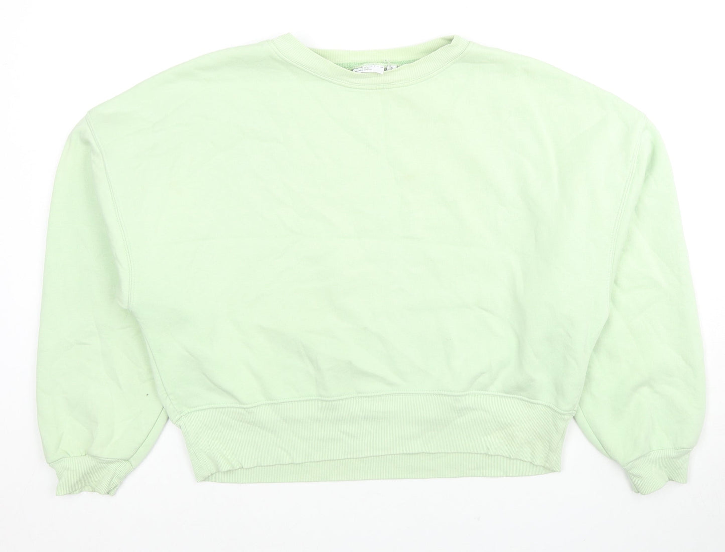 ASOS Womens Green Cotton Pullover Sweatshirt Size 6 Pullover