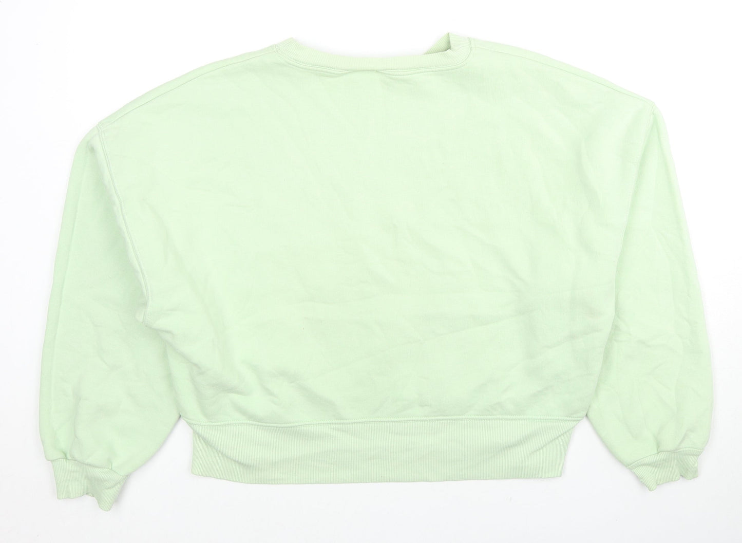 ASOS Womens Green Cotton Pullover Sweatshirt Size 6 Pullover