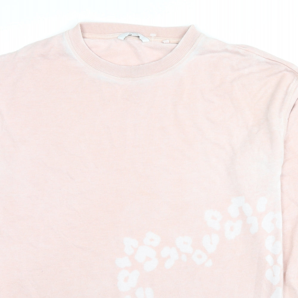 NEXT Womens Pink Cotton Pullover Sweatshirt Size M Pullover - Heart