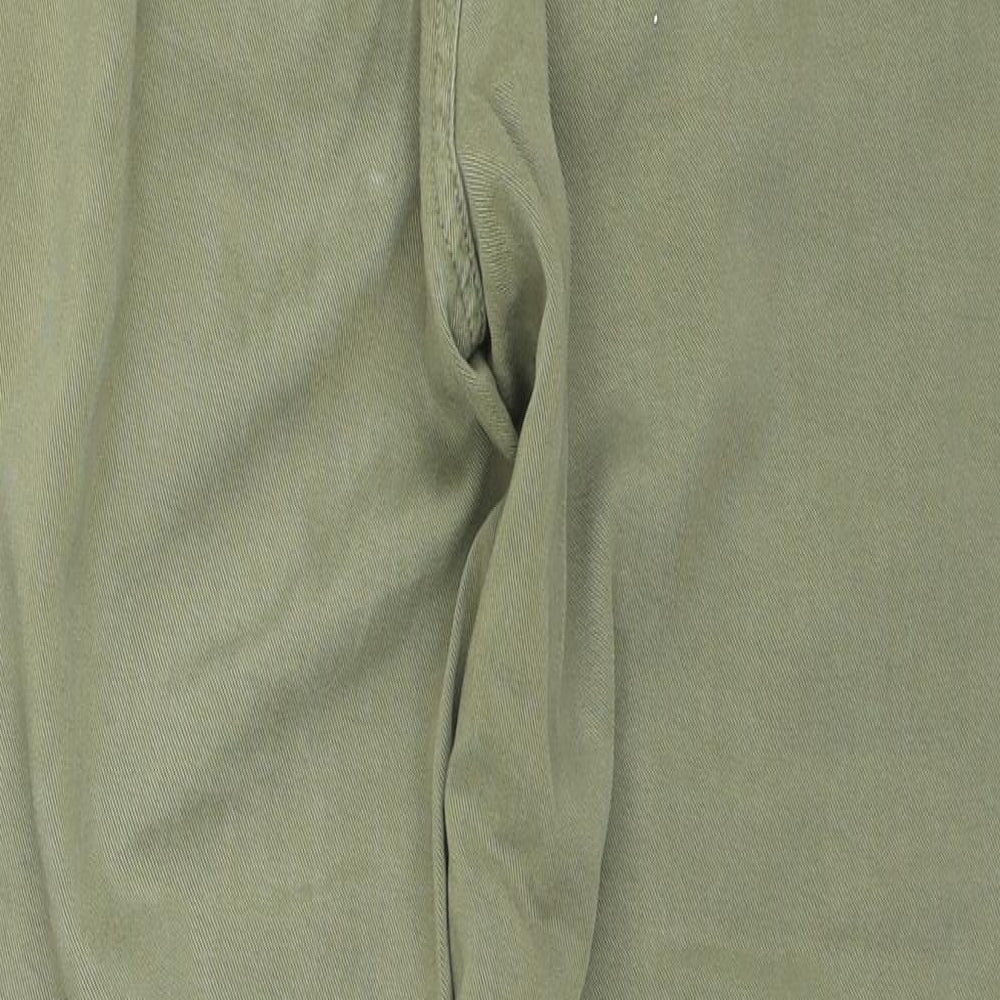 H&M Womens Green Lyocell Windbreaker Trousers Size M L30 in Regular