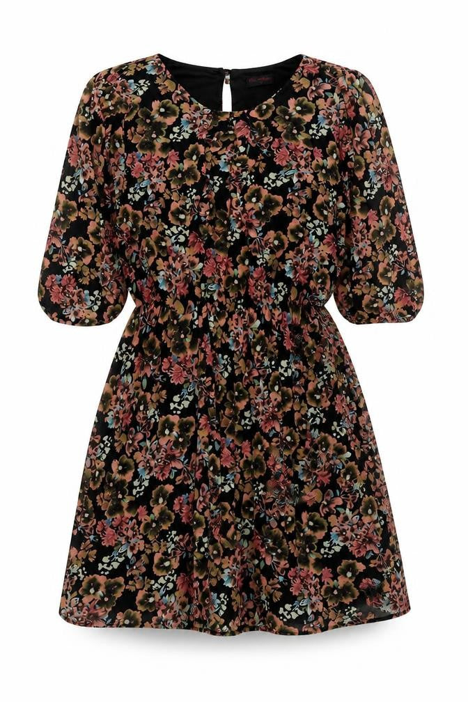 Miss Selfridge Womens Multicoloured Fair Isle Polyester Trapeze & Swing Size 12 Round Neck Button