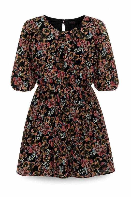 Miss Selfridge Womens Multicoloured Fair Isle Polyester Trapeze & Swing Size 12 Round Neck Button