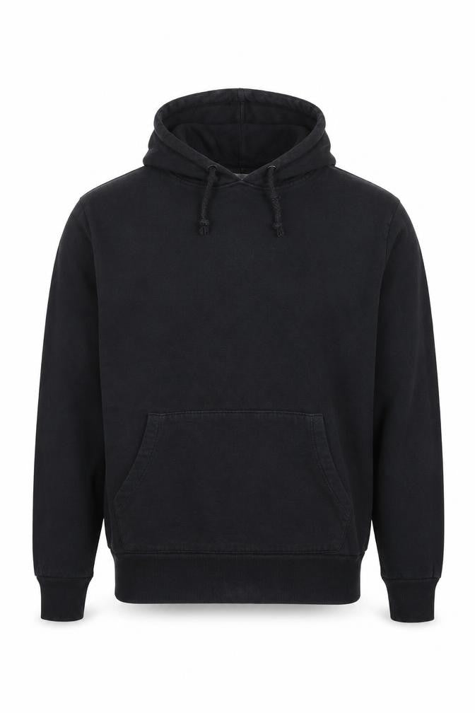 COLLUSION Mens Black Cotton Pullover Hoodie Size S
