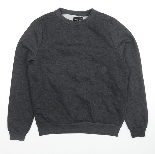 ASOS Womens Grey Cotton Pullover Sweatshirt Size 10 Pullover