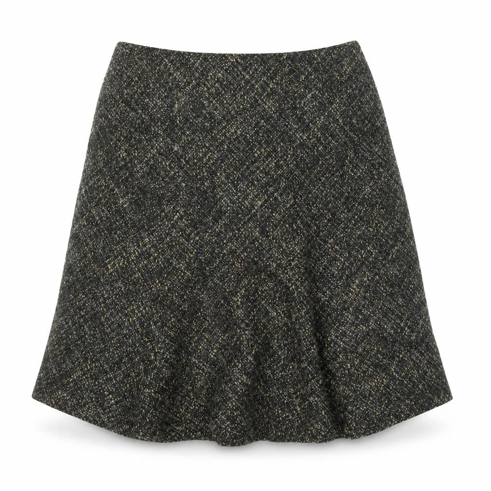 Nougat Womens Brown Wool A-Line Skirt Size 6 Zip