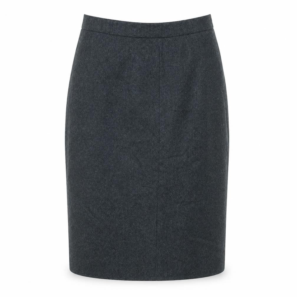Welland Womens Grey Polyester Straight & Pencil Skirt Size 12 Zip