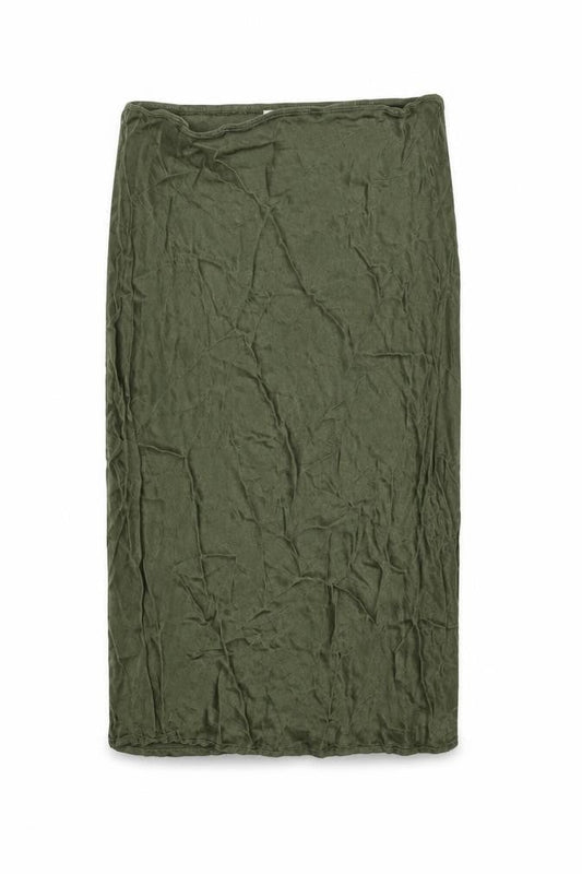 Topshop Womens Gold Viscose Straight & Pencil Skirt Size 6