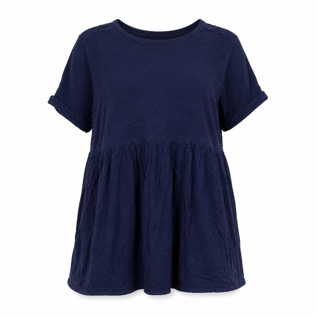 Daisy Street Womens Blue Viscose A-Line Size M Round Neck Pullover