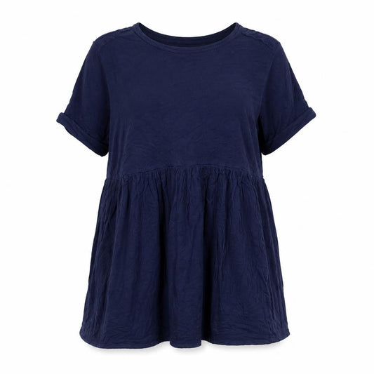 Daisy Street Womens Blue Viscose A-Line Size M Round Neck Pullover