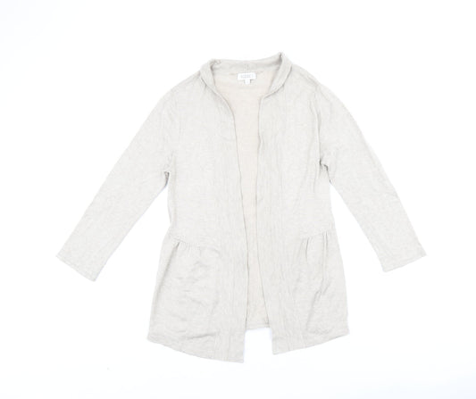 Kaliko Womens Beige V-Neck Viscose Cardigan Jumper Size 12