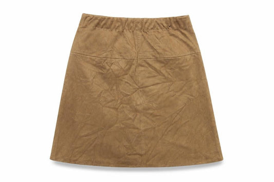 Max Studio Womens Brown Polyester Mini Skirt Size XS - Suede Style
