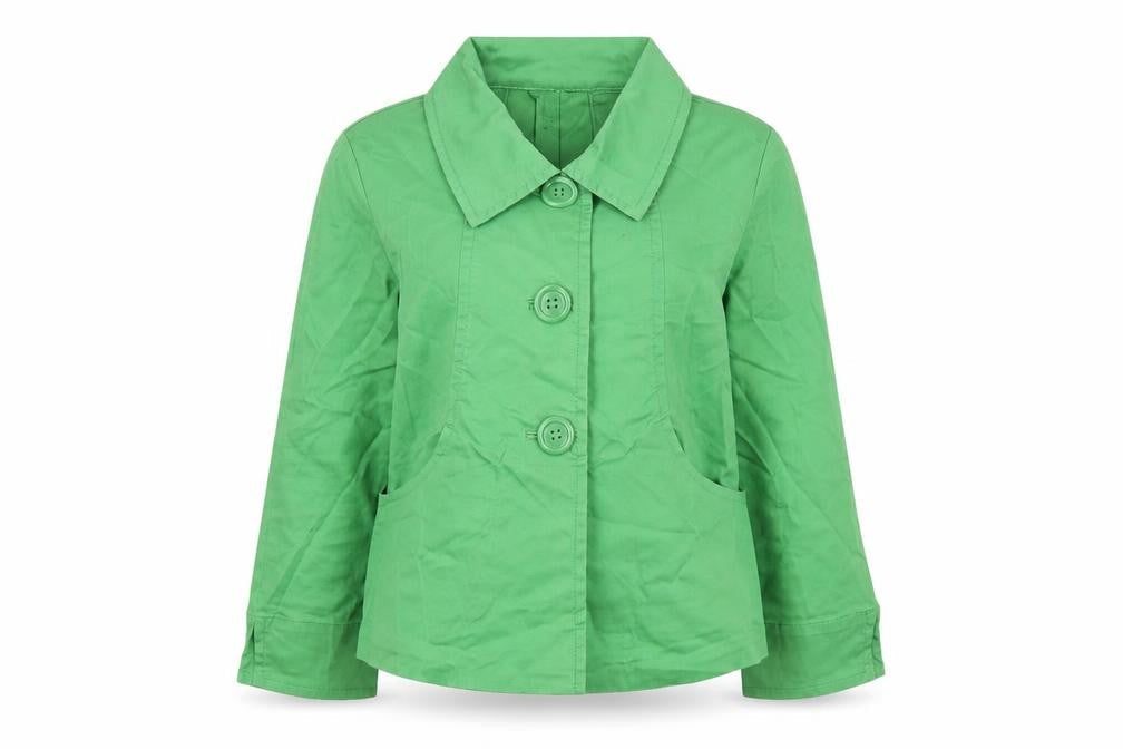 H&M Womens Green Jacket Size 12 Button