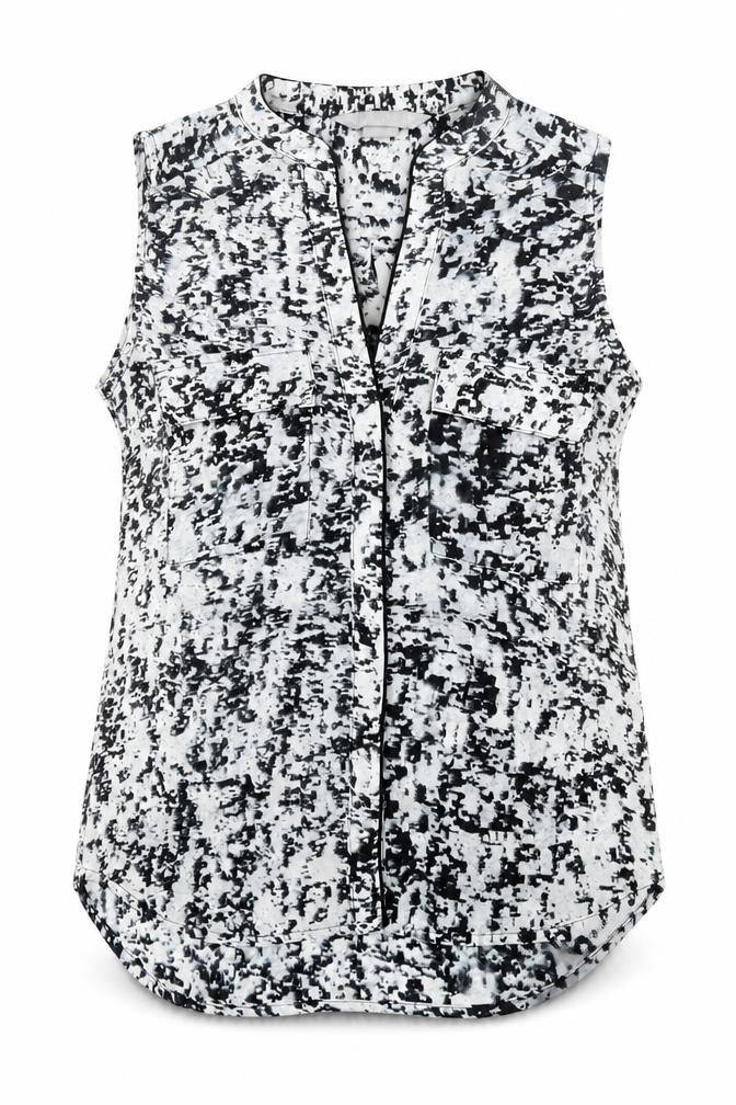 H&M Womens Multicoloured Polyester Basic Tank Size 4 V-Neck