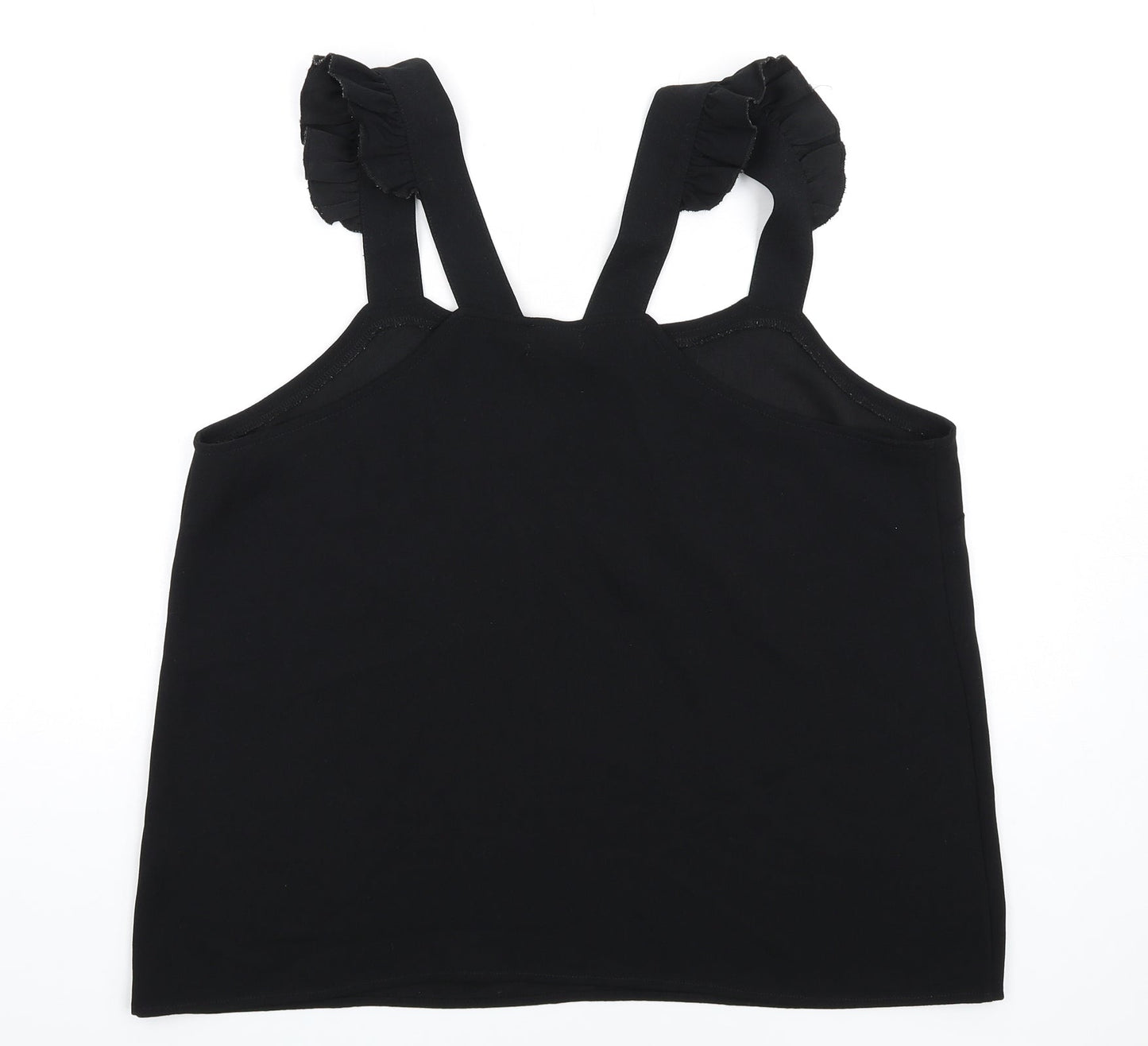 NEXT Womens Black Polyester Basic Tank Size 16 Square Neck
