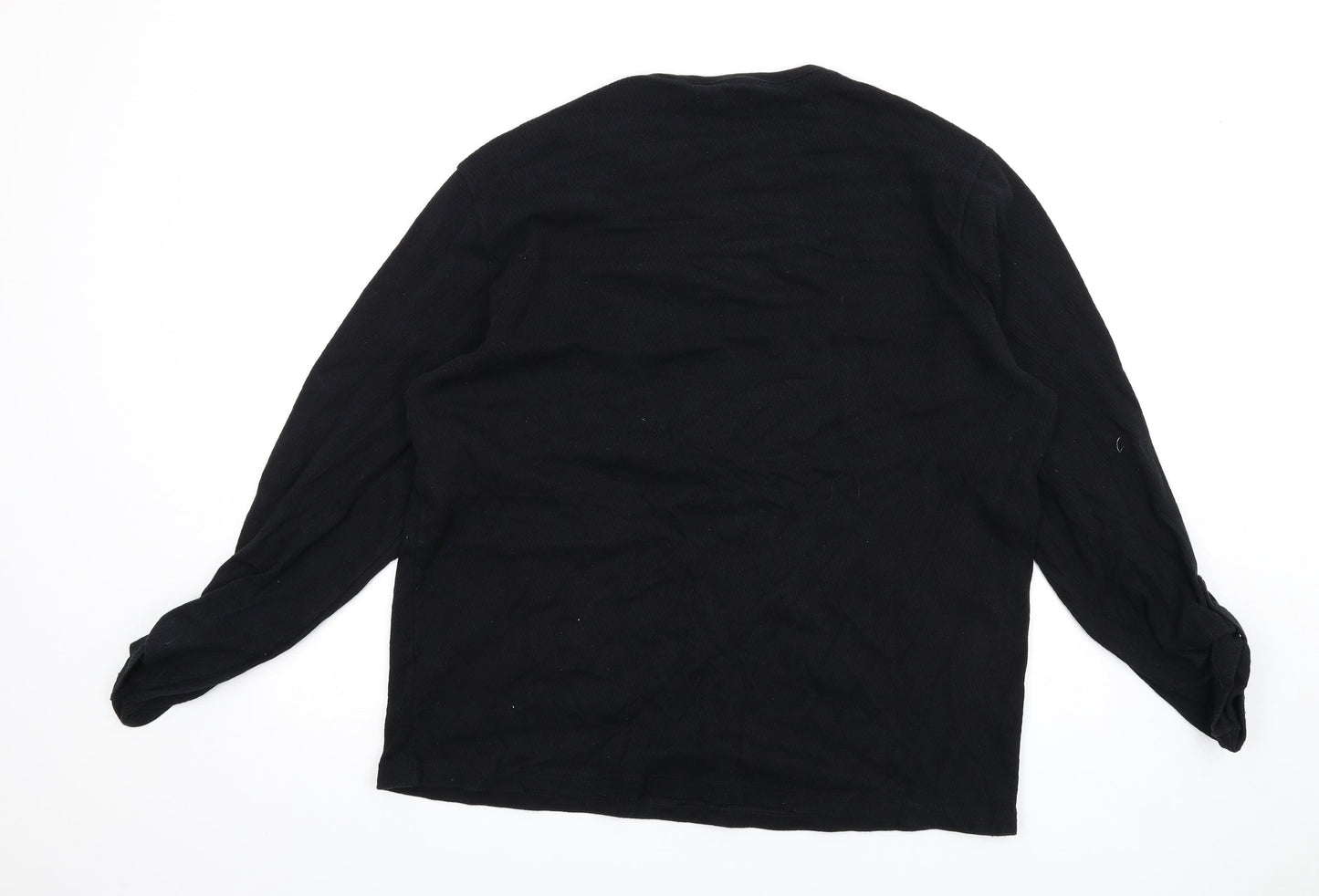 River Island Womens Black Cotton Pullover Sweatshirt Size XL Pullover