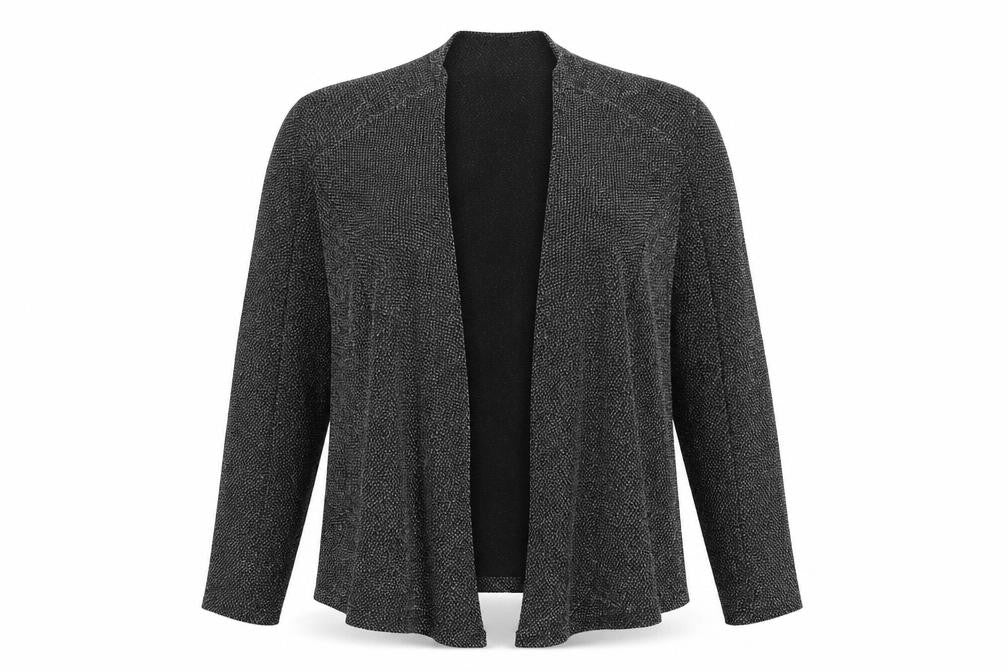 Classics Womens Black Polyamide Kimono T-Shirt Size 16 V-Neck