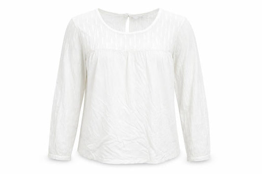 Next Womens Ivory Cotton Basic T-Shirt Size 14 One Shoulder