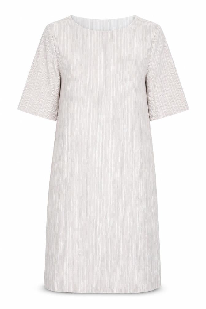 River Island Womens Beige Polyester T-Shirt Dress Size 8 Round Neck Pullover