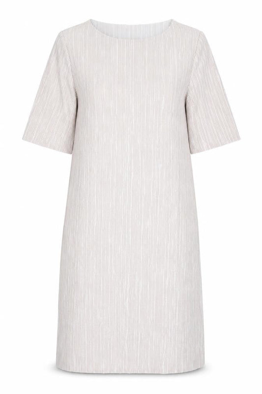River Island Womens Beige Polyester T-Shirt Dress Size 8 Round Neck Pullover