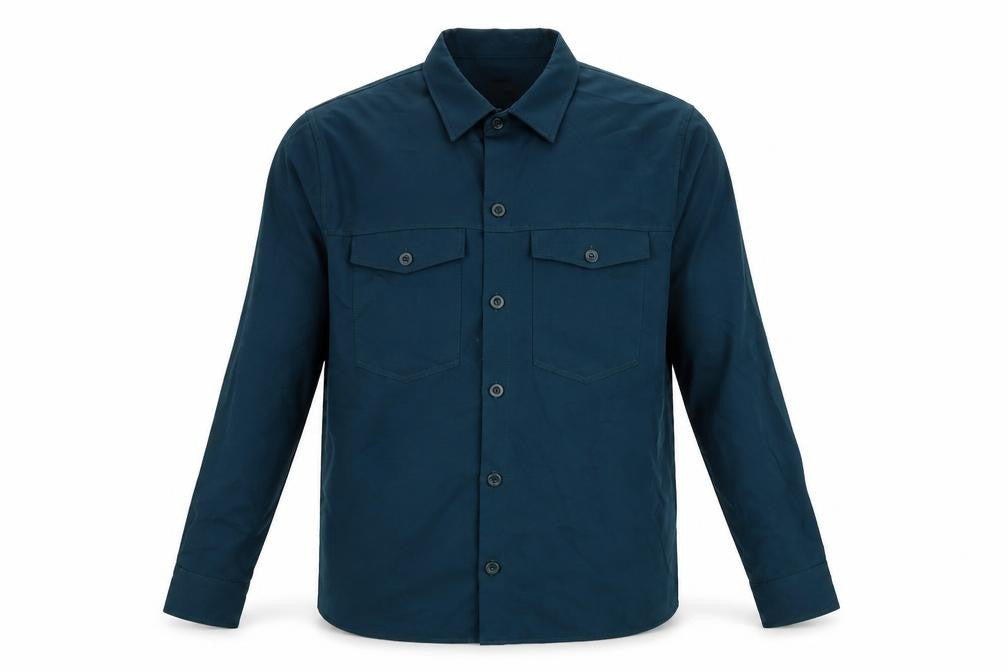 Boohoo Mens Green Polyester Button-Up Size S Collared Button