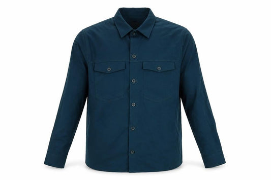 Boohoo Mens Green Polyester Button-Up Size S Collared Button