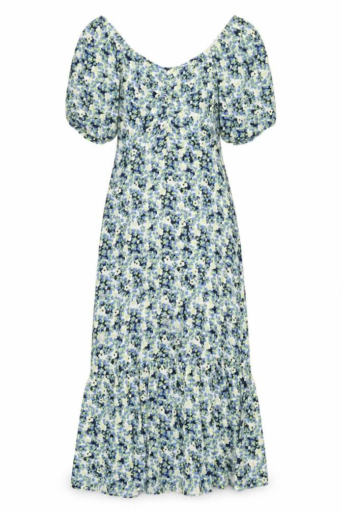 Marks & Spencer Womens Multicoloured Floral Viscose Maxi Size 10 V-Neck Zip