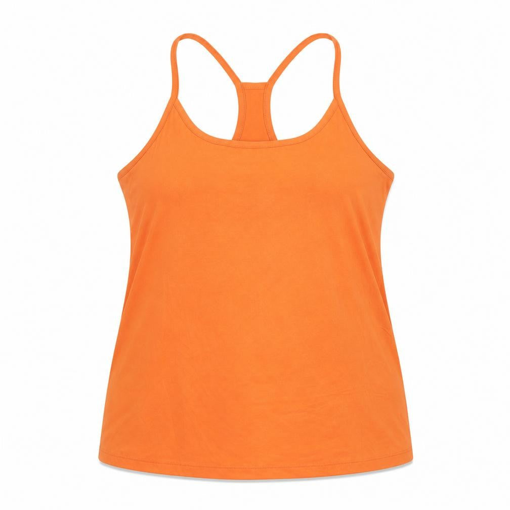 Goodmove Womens Orange Polyester Camisole Tank Size 18 Round Neck Pullover
