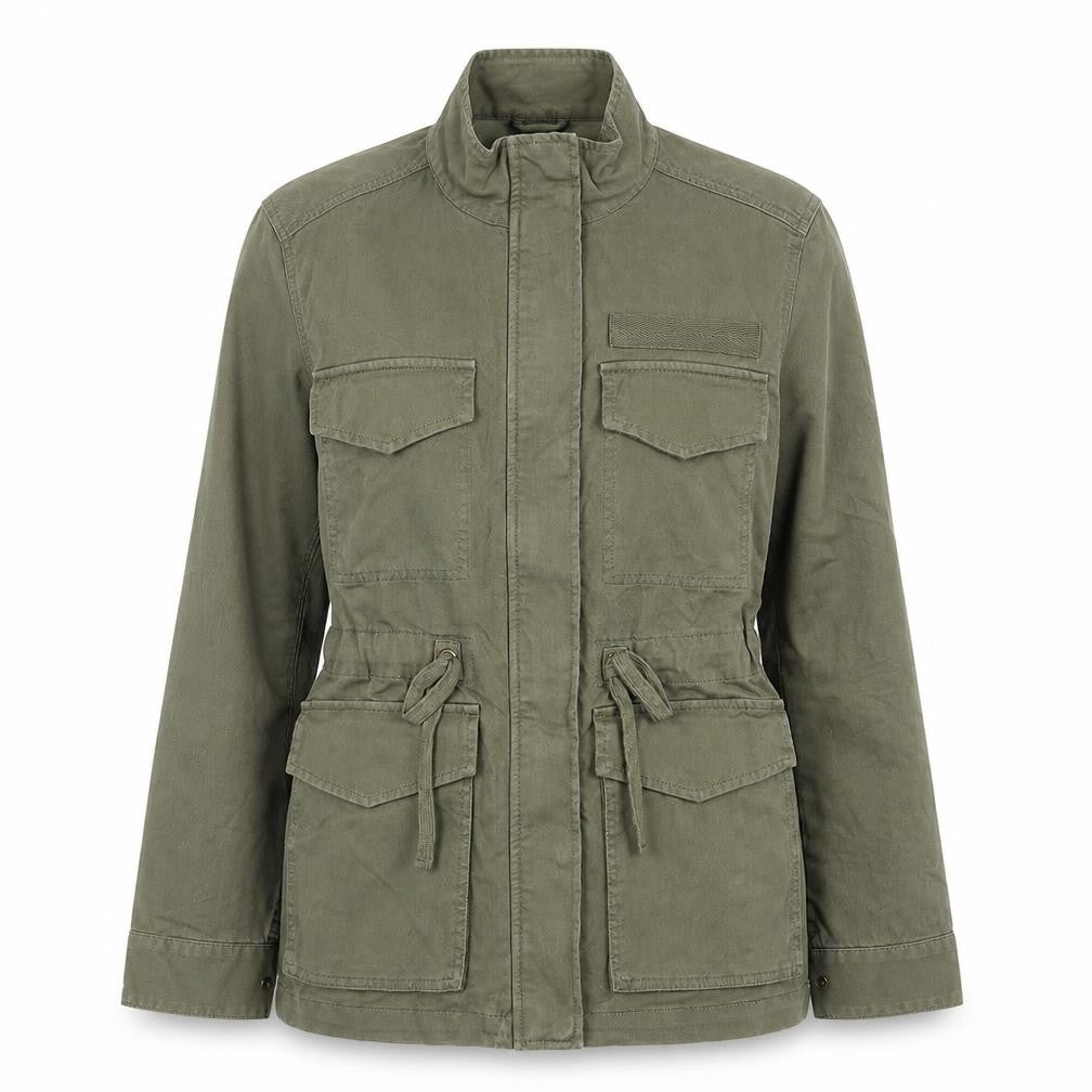 Marks & Spencer Womens Green Jacket Size 10 Zip
