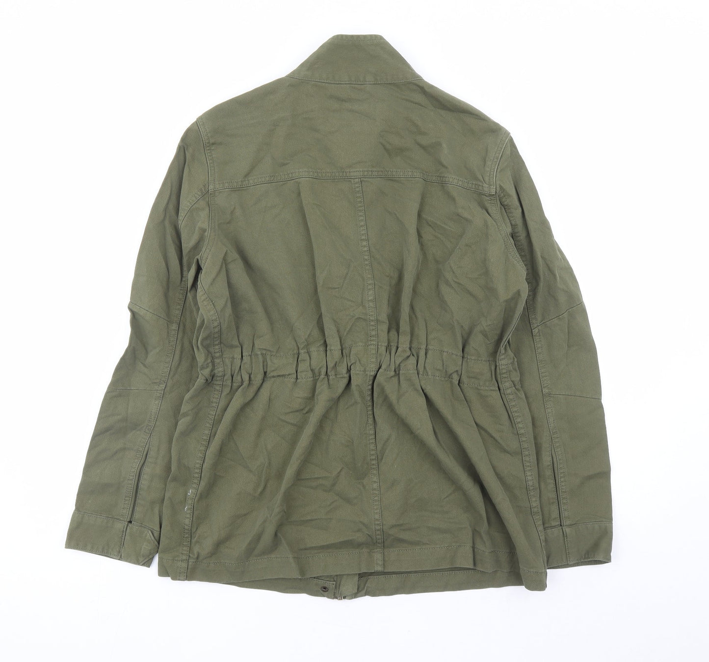 Marks and Spencer Womens Green Jacket Size 10 Zip