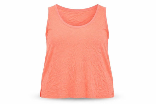 Autograph Womens Orange Flax Basic Tank Size 20 Scoop Neck