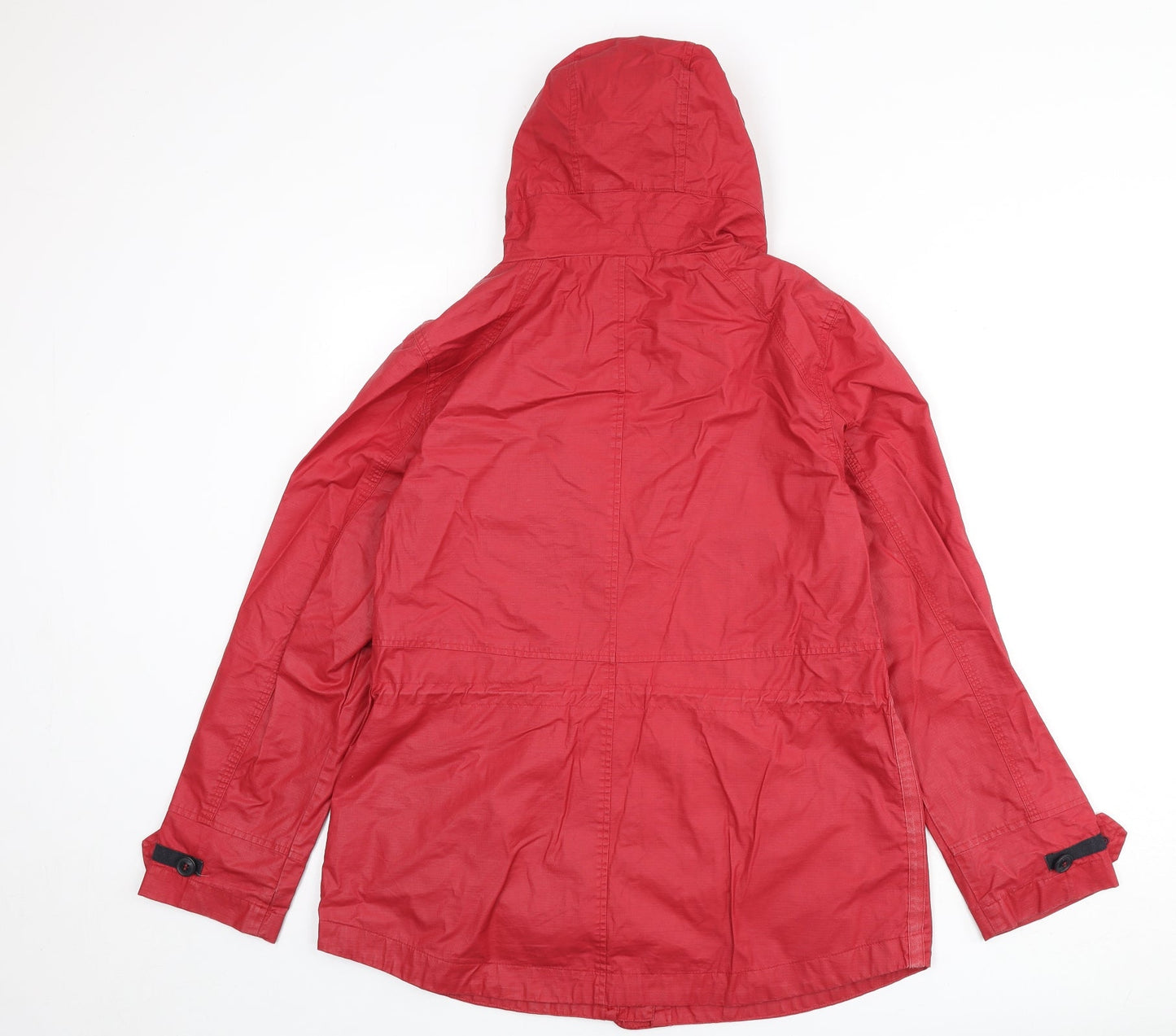 NEXT Womens Red Rain Coat Coat Size 12 Zip