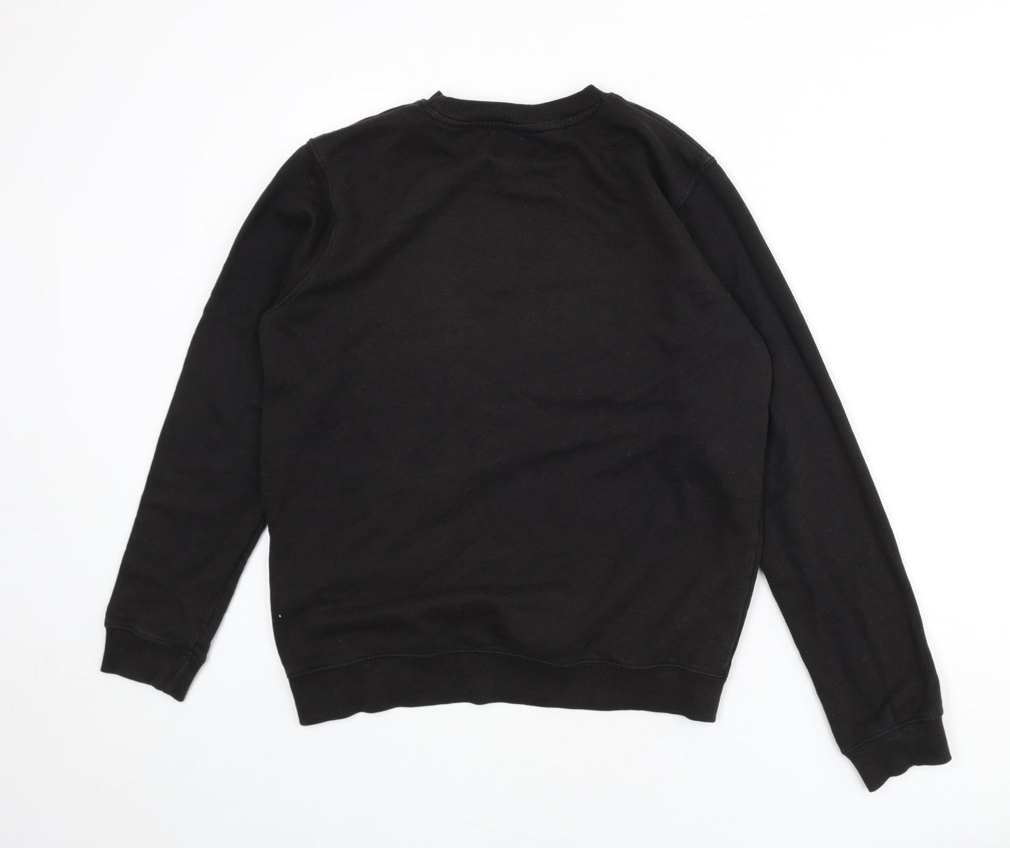 Boohoo Mens Black Cotton Pullover Sweatshirt Size L - Man