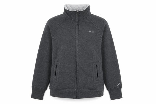 LA Gear Womens Grey Polyester Full Zip Sweatshirt Size 10 Zip