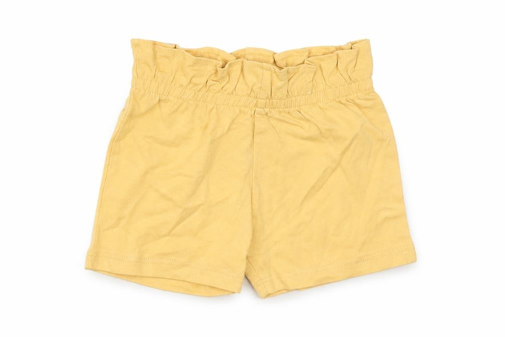 Marks & Spencer Baby Yellow Cotton Cropped Trousers Size 6-9 Months Pullover