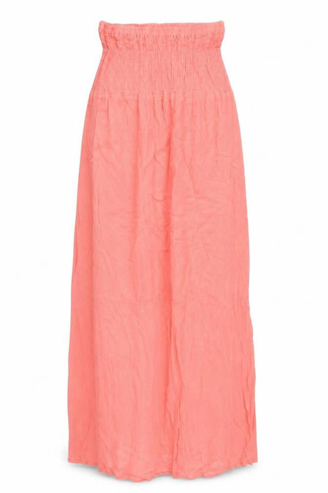 Jane Norman Womens Pink Cotton Maxi Size 8 Off the Shoulder Pullover