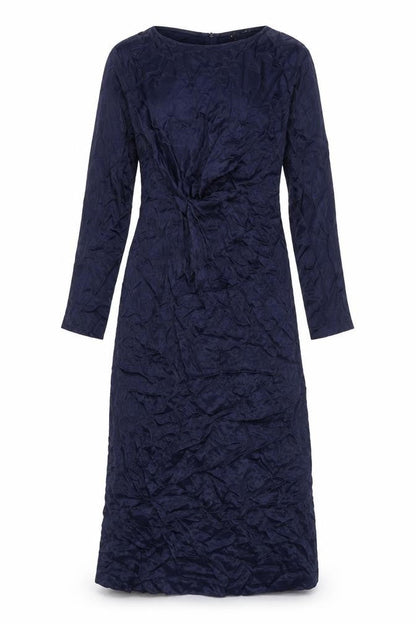Zara Womens Blue Polyester A-Line Size L Round Neck Zip